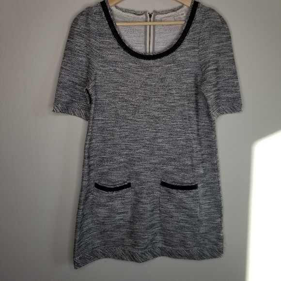 Anthropologie Postmark Beverly Tweed Grey Tunic - Picture 3 of 7